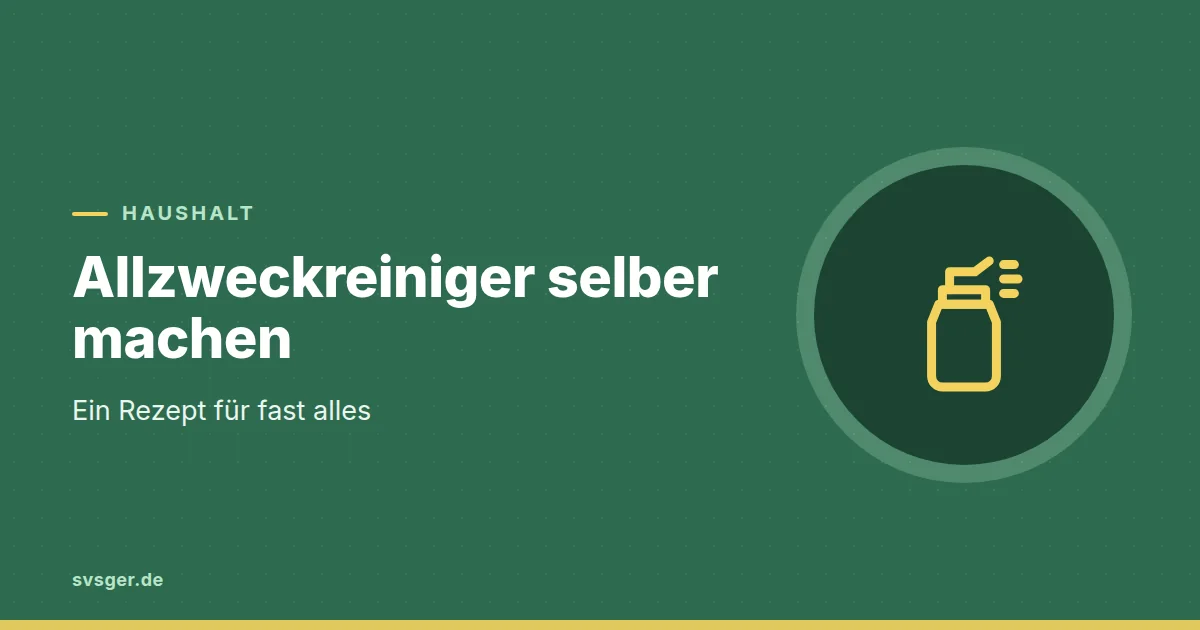 Grafik zum Beitrag: Allzweckreiniger selber machen: ein Rezept für fast alles
