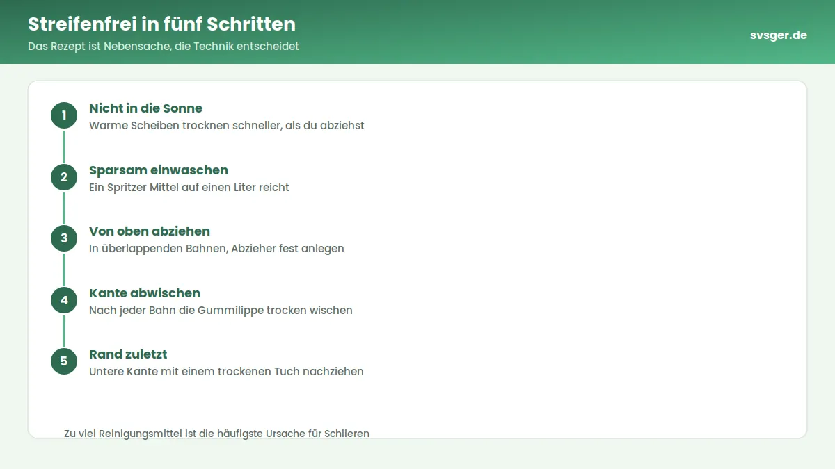 Messbecher mit Wasser und ein Teelöffel Brennspiritus neben einer Sprühflasche und einem Trichter auf einer Arbeitsplatte