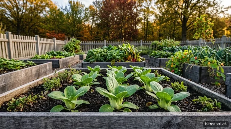 Pak Choi im Hochbeet