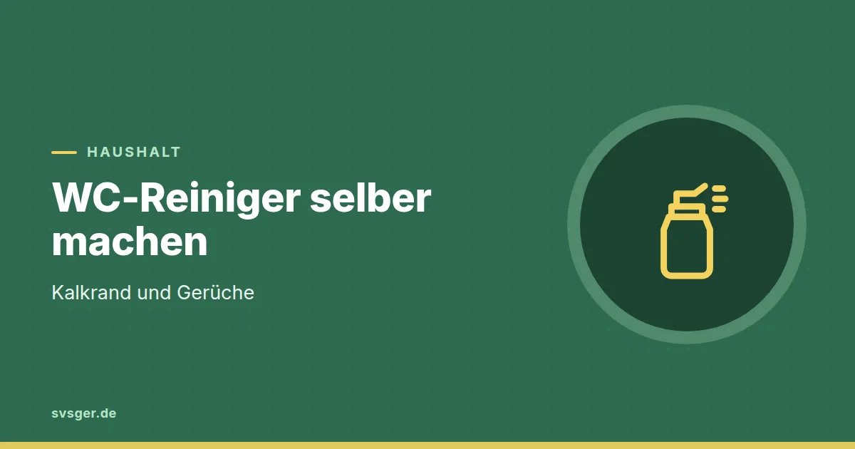 Grafik zum Beitrag: WC-Reiniger selber machen: Kalkrand und Gerüche